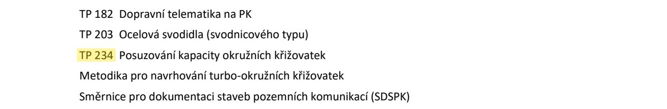 TP 135 (2017): kapacitní posouzení se provádí dle TP 234